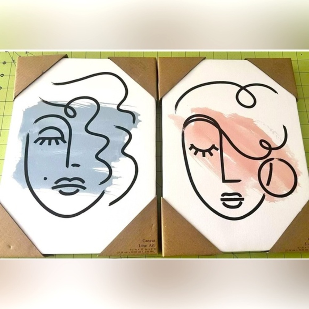 Abstract art women’s Face & Hair 2 Piece‎ Set NWT